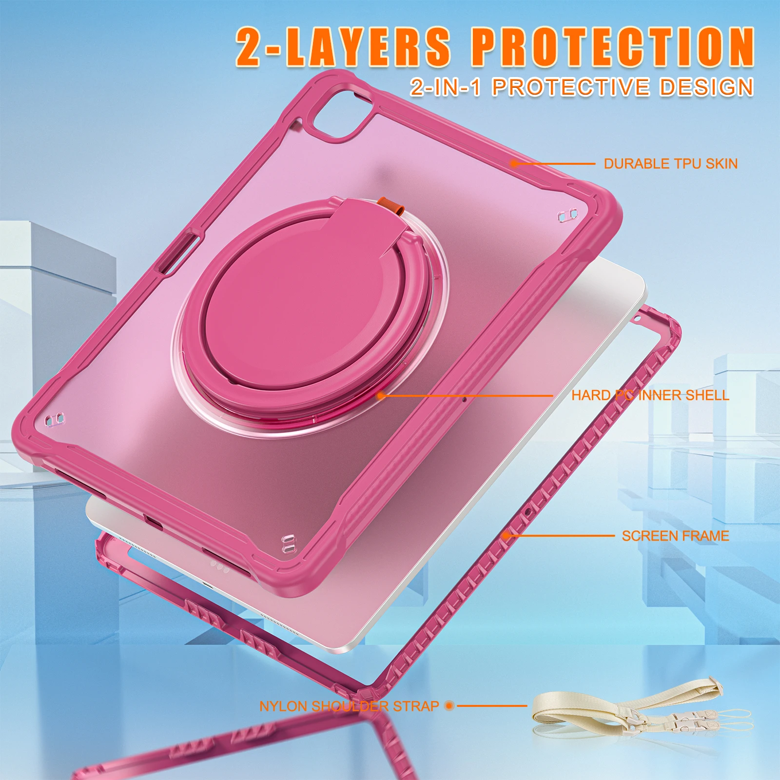 Kids Safe Case for iPad Air13 10.2 9th 2021 8th 2020 2019 7th Gen Case Hand Hybrid Stand Tablet Cover A2198 A2903 A2197 A2904