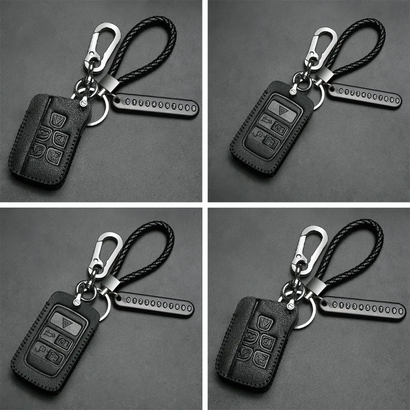 Car Key Case Cover For Land Rover Range Rover Sport Discovery 3 4 Elander 2 Evoque Freelander2 Jaguar XF XJ XJL XE C-X16 XKR XK