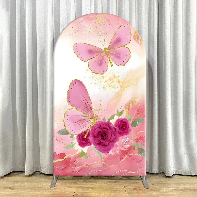 Arch Backdrop Cover Single Side Rodeo Horse Western Party Decoration Photo Booth Background Event Supplies Celebration Props