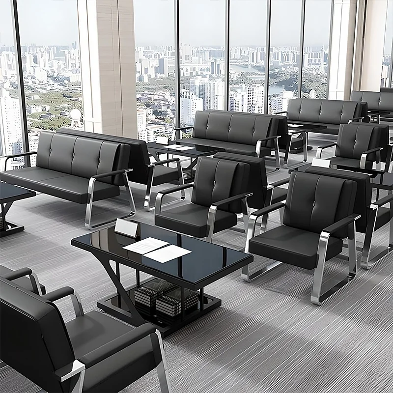 Modern Waiting Space Room OFFICE Furniture Visitor Lounge Office Sofa Set for Reception