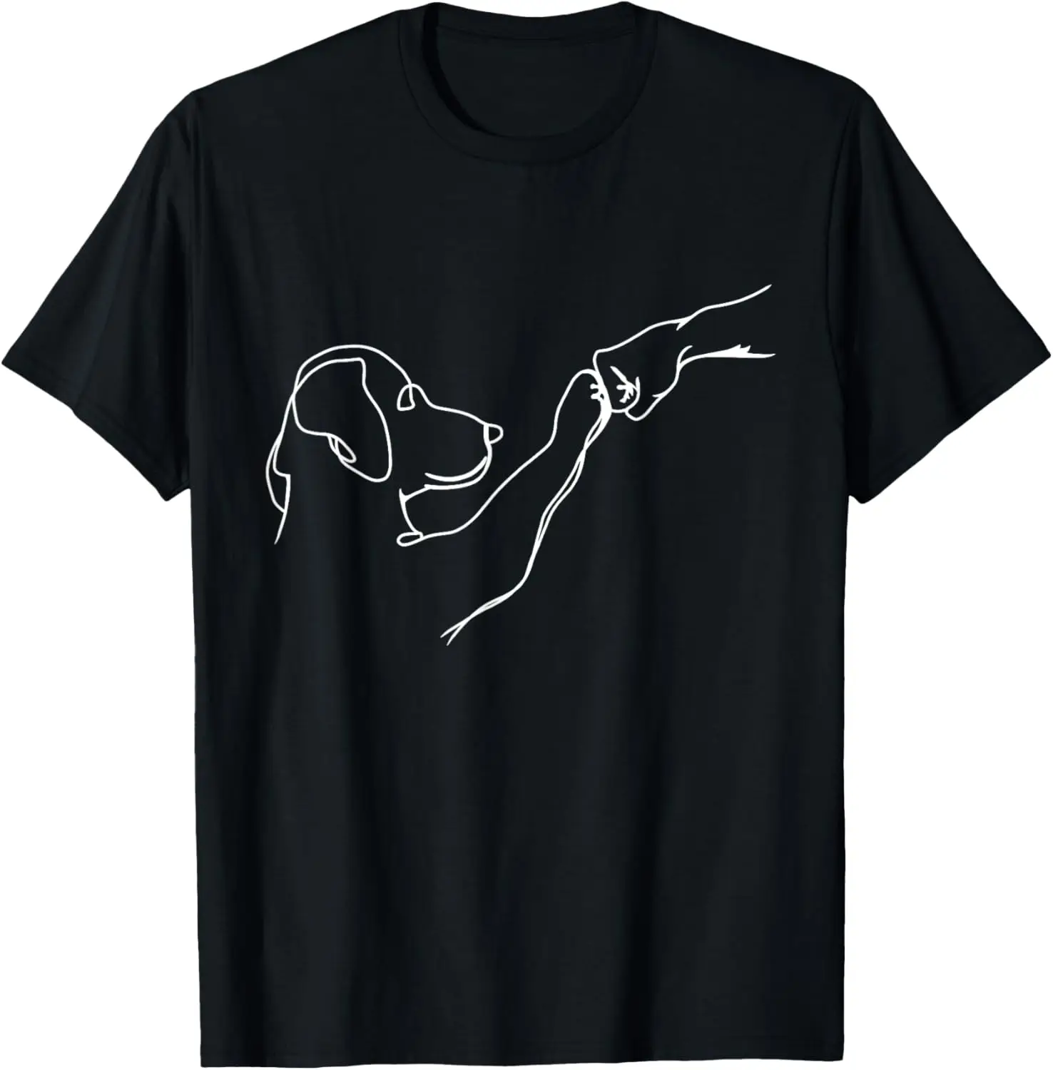 

Футболка Dog And People Punch Hand Dog Man Friendship Bump Dog's Paw