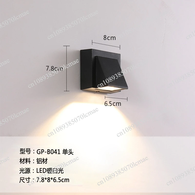 Outdoor wall lamp Outdoor waterproof wall and down lighting Balcony aisle Aluminum lamp