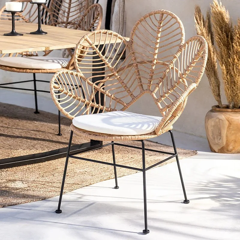 

Wedding Vine Flower Chair Resort Lounge Area Art Chair Waterproof