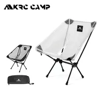 2024 Outdoor Moon Chair Portable Camping Fishing Chair Folding Aluminum Alloy Mesh Breathable Chair Face Anti Sinking