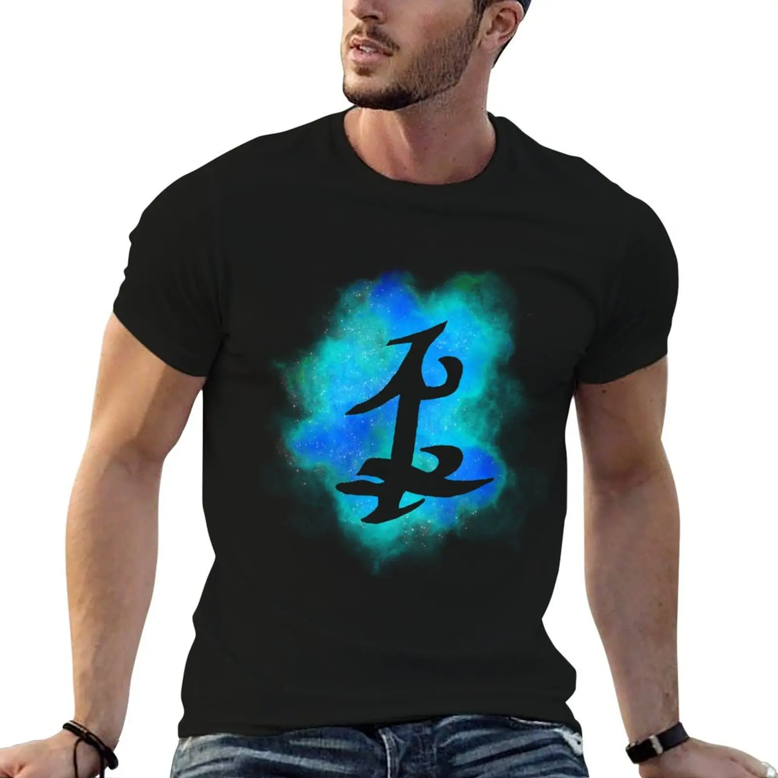 

tees Blue for Rune graphic Galaxy T-Shirt t 100% tshirt shirts cotton man Parabatai