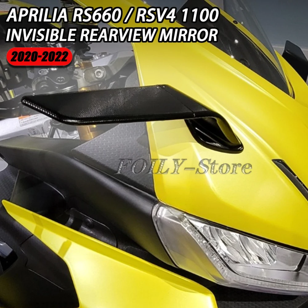 For Aprilia RS660 / RSV4 1100 Invisible Mirror 2021 Sport Winglet Mirror Kit Adjustable Invisible Mirror