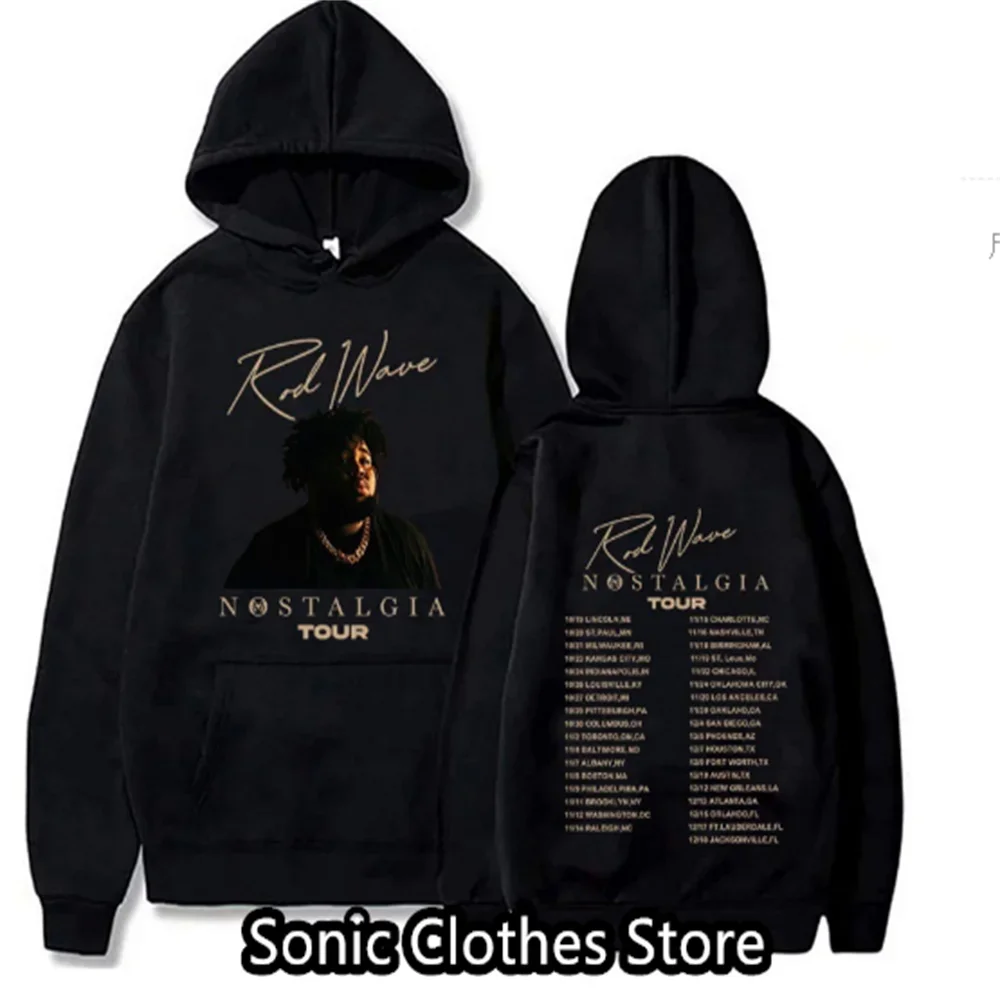 Spring and Autumn Rod Wave Nostalgia Hip Hop Music Hoodie Fashion Clothes Men Women Sweatshirt