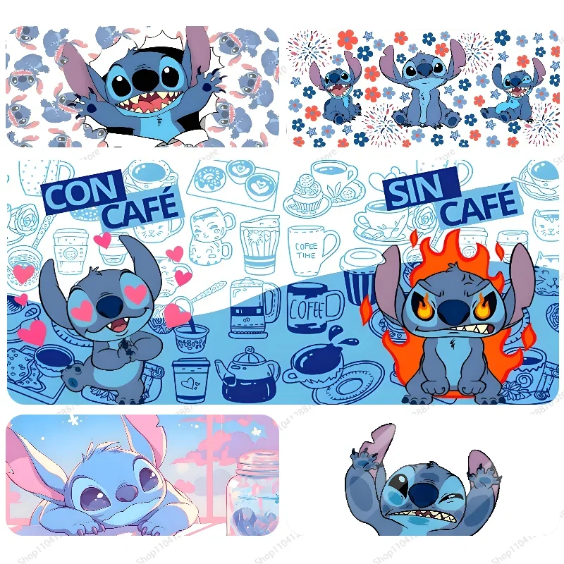 Cartoon S-Stitch Mousepad Gaming Mouse pad Gamer Pc Accessories Deskmat Keyboard Mat Desk Protector Mause Pads