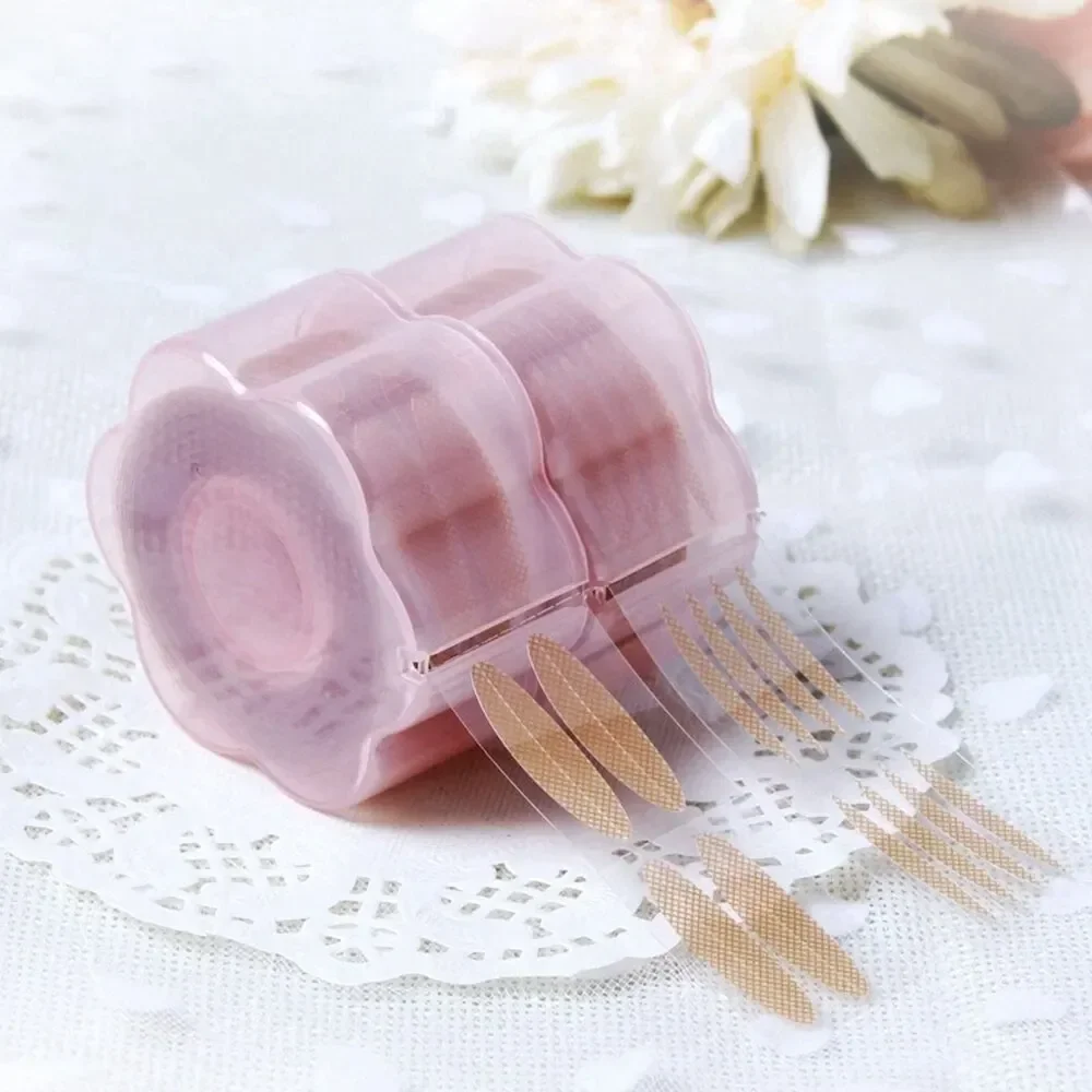 Wholesale 600 PCS Lace Double Eyelid Patch Plum Blossom Type Invisible Eye Patch Roll Self-Adhesive Olive Type Delivery Tool