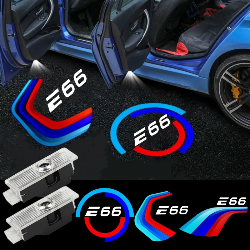 2PCS LED Car Door Welcome Lights for BMW 7 Series E66 2002-2008 730Li 735Li 745Li 740Li 750Li 760Li Projector Lamp Accessories