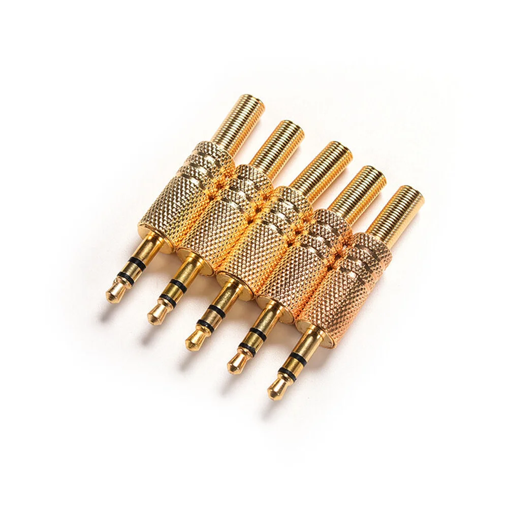 2/12/24/50Pcs 3.5mm Stereo Headphone Audio Jack TRS 3 Pole Male Plug Solder Connector 3.5 mm/(1/8\