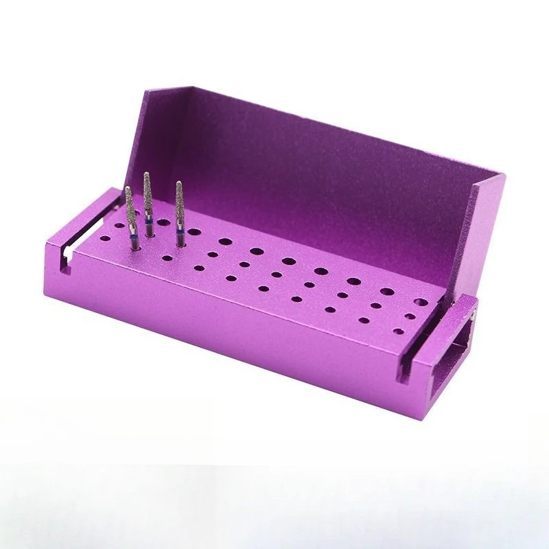 High Temperature Resistant 30-hole Needle Tooth Glue Tip Enlarged Needle Grinding Head Root Canal File Holder Sterilization Box
