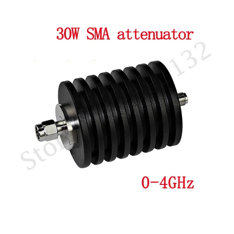 30W 0-4GHz SMA Connector Fixed Coaxial Attenuator 50 ohms