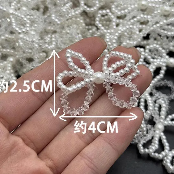 

20 шт. 3D нашивка с бантиком «Маленькая фея» и хрустальными бусинами, одежда «сделай сам», серьги, носки, обувь, шапки, украшения parche para ropa
