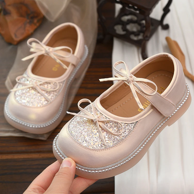 

Girls' shoes, genuine leather children's princess shoes, 2025 Spring and Autumn new style children's shoes, little girls' single