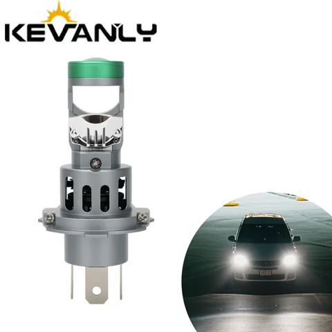LED H4 Mini Projector Lens Headlight Bulb High Power Canbus For Right-hand Drive Car Upgrade Spotlight Automotive Led Headlamp