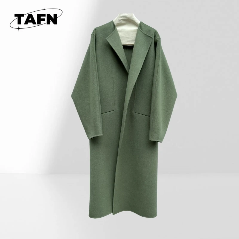 Women's Korean Style Casual Trench Jacket Women's Relaxed Fit Long Sleeve Overcoat  Fashion Lapel Coat  Everyday Wear AK2121