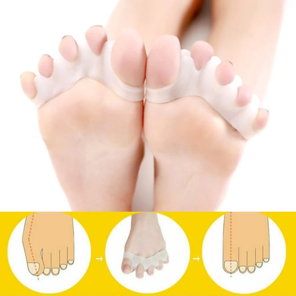 1 زوج لينة سيليكون الورم تو مصحح مسمار حامي العناية بالقدم هلام أداة العناية بالبشرة تو أروح فرد مفرشة