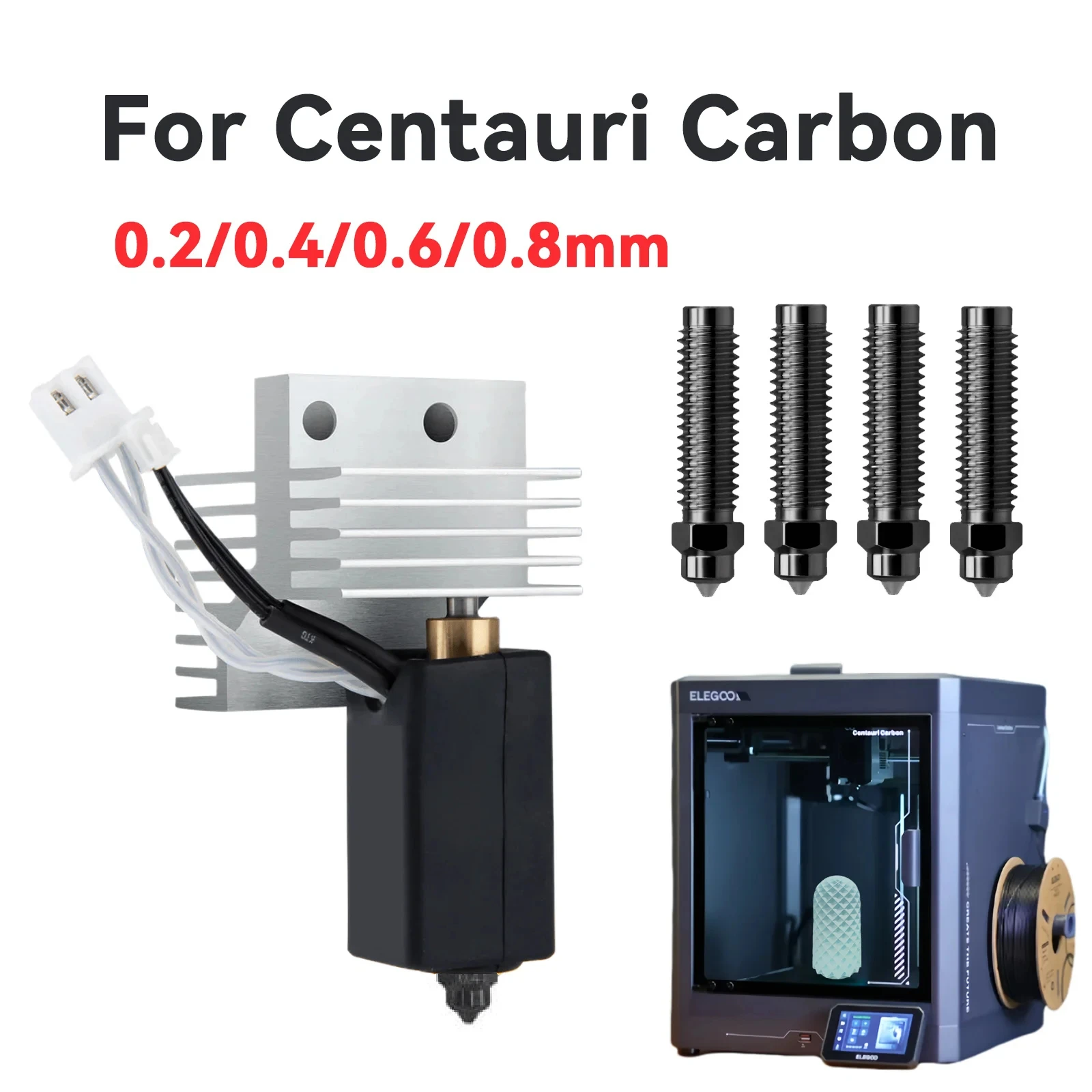

For Centauri Carbon Nozzle 3D Printer Extruder Nozzle 3D Printer Accessories For Elegoo Centauri Carbon/Centauri Hardened Nozzle