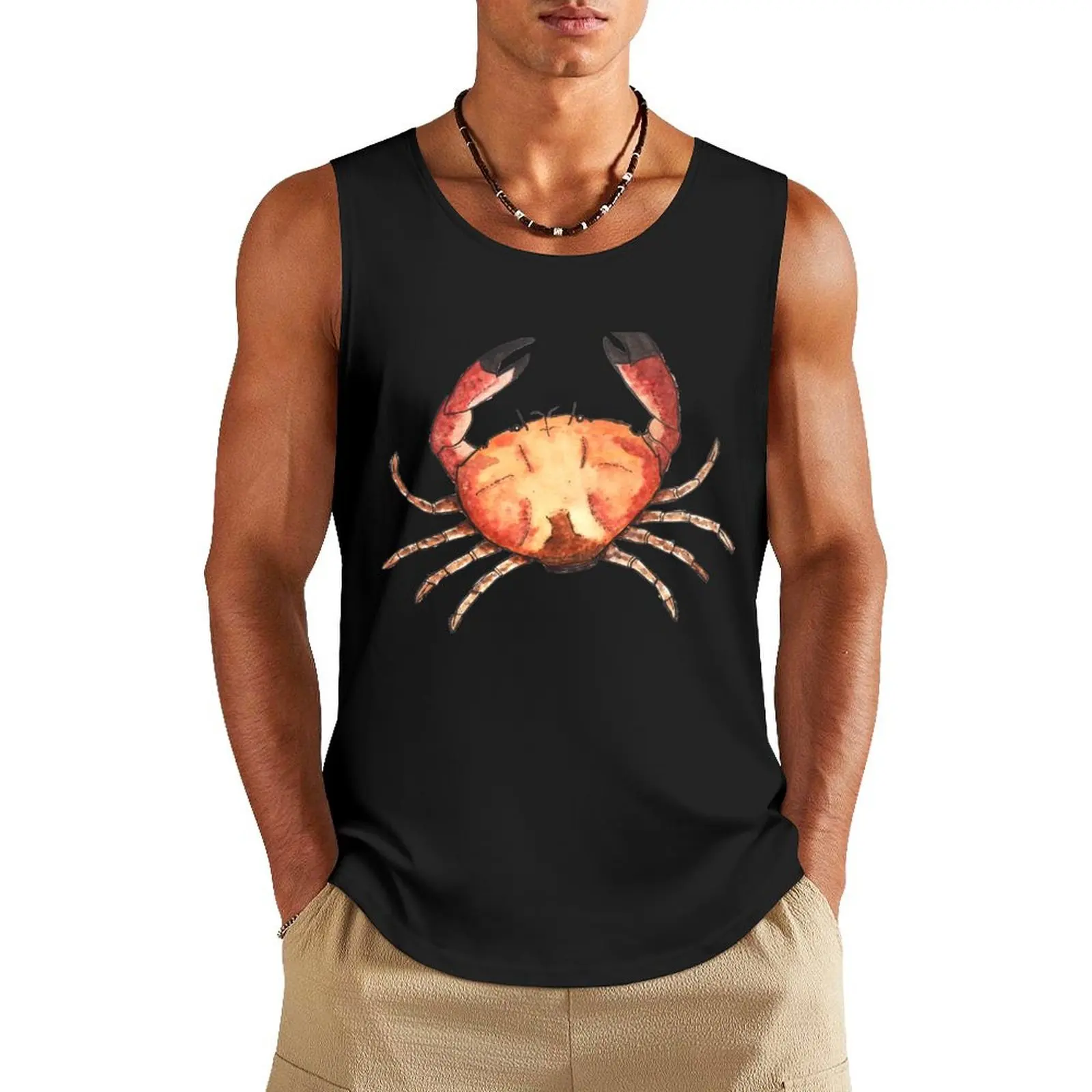 

Crab: Fish of Portugal Tank Top T-shirt for fitness gym Men's t-shirts