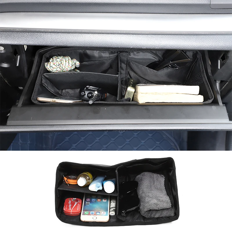 

For Subaru Forester 2013-2018 Oxford cloth black car glove box divider bag tool bag organizer bag car interior accessories 1Pcs