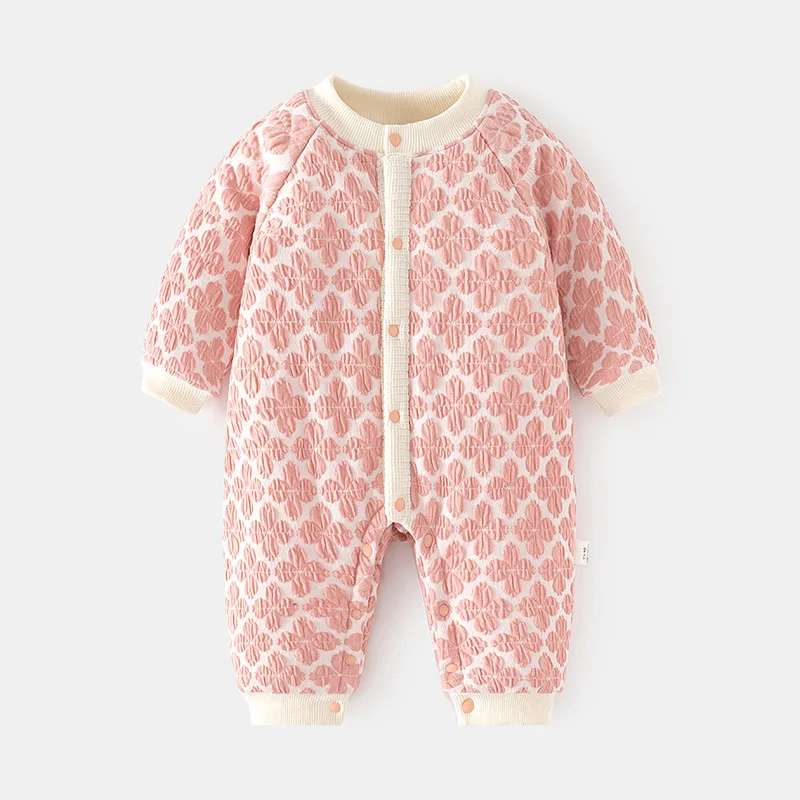 Autumn Winter Newborn Girls Boy Clothes Fashion Cute Thick Warm Cotton Jumpsuits Baby Boutique Clothing Toddler Costume BC767