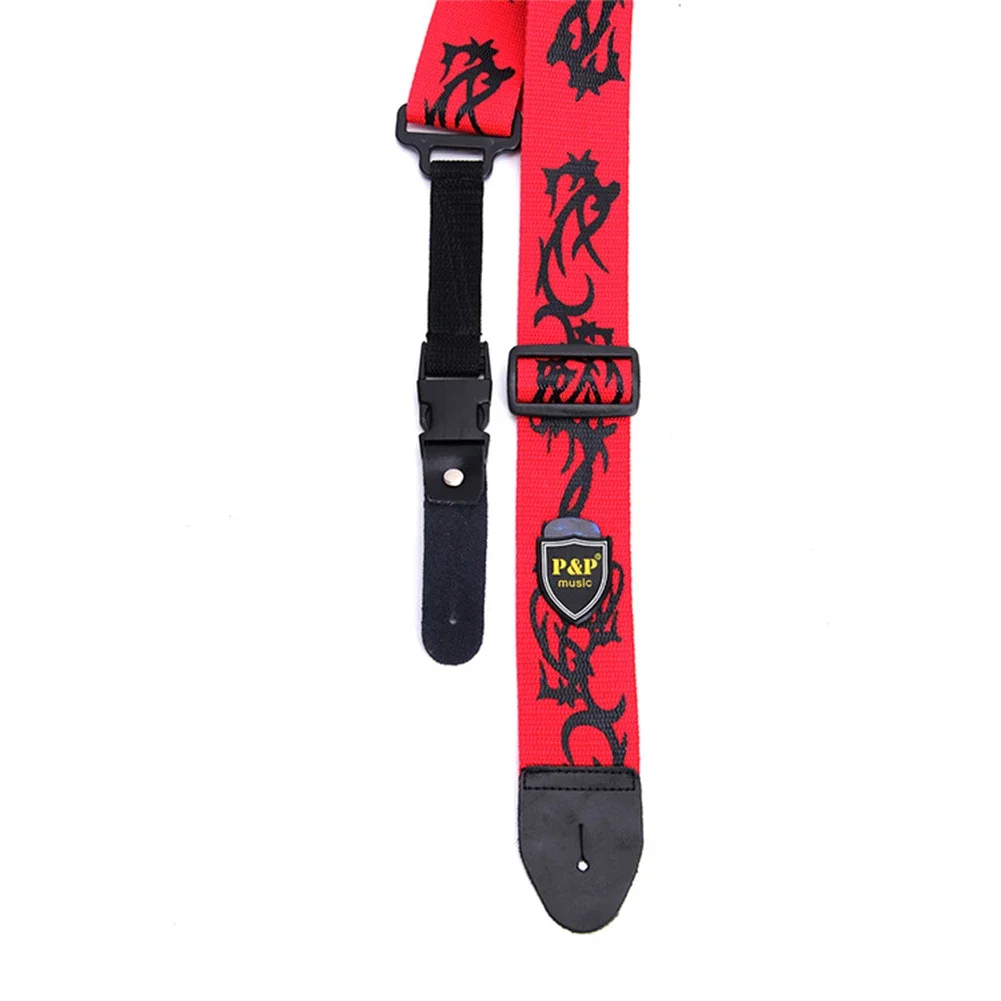 New Guitar Strap Adjustable Strap For Electric Acoustic Guitar Strap High Quality Leather End Nylon Adjustable