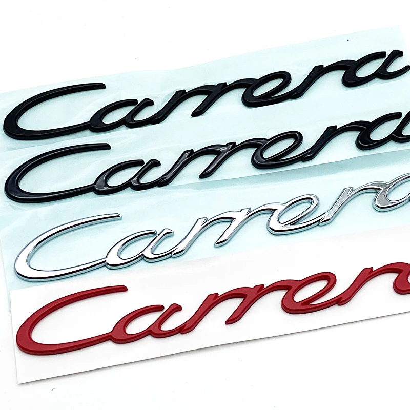 Car Model Emblem Accessories Fit for Panamera Cayenne Cayman Carrera Boxster 918 718 Macan GTS Turbo 4 S Logo Stickers