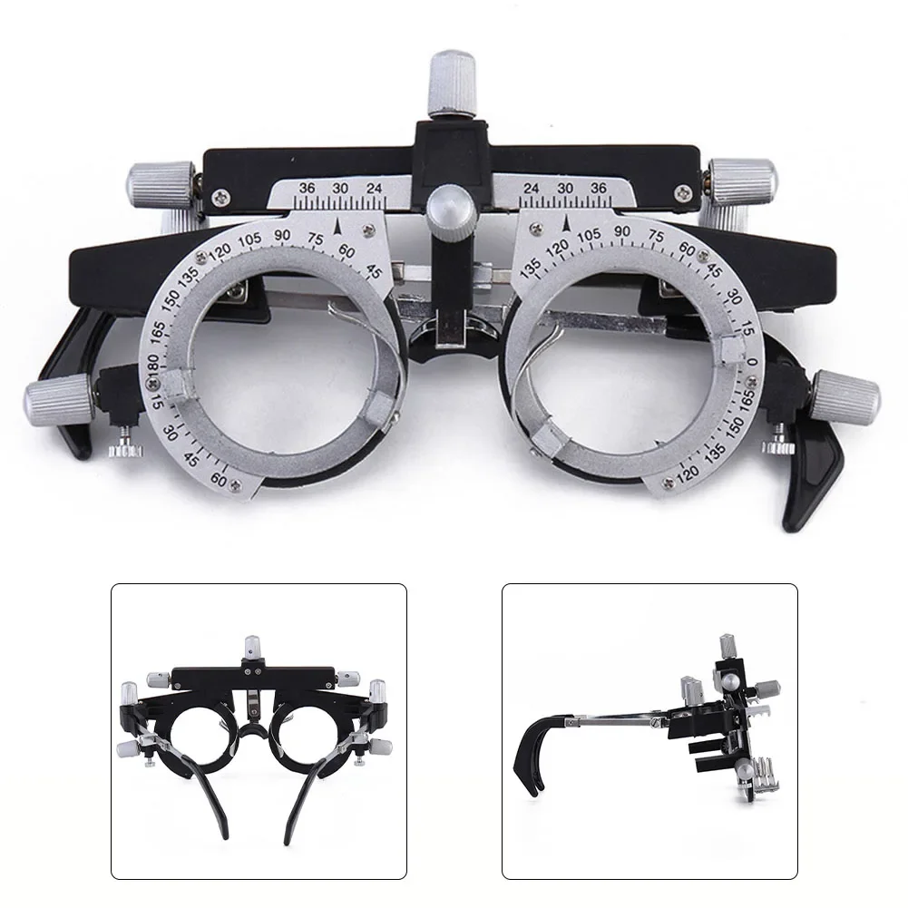 

Lightweight Metal Or Plastic Trial Frame Trial Frame Number Of Lenses PD Adjustment Range 15.50*6.00*3.50cm Trial Frame