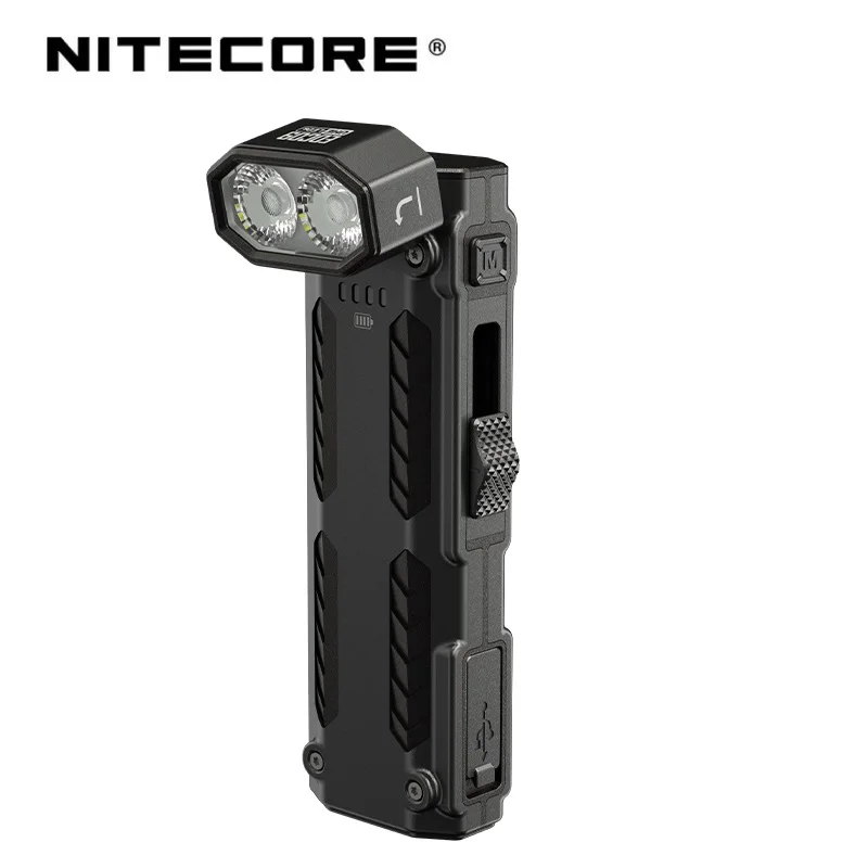 NITECORE EDC09 1600 Lumens High CRI Three Color Temperatures Adjustable Angle Rechargeable EDC Flashlight