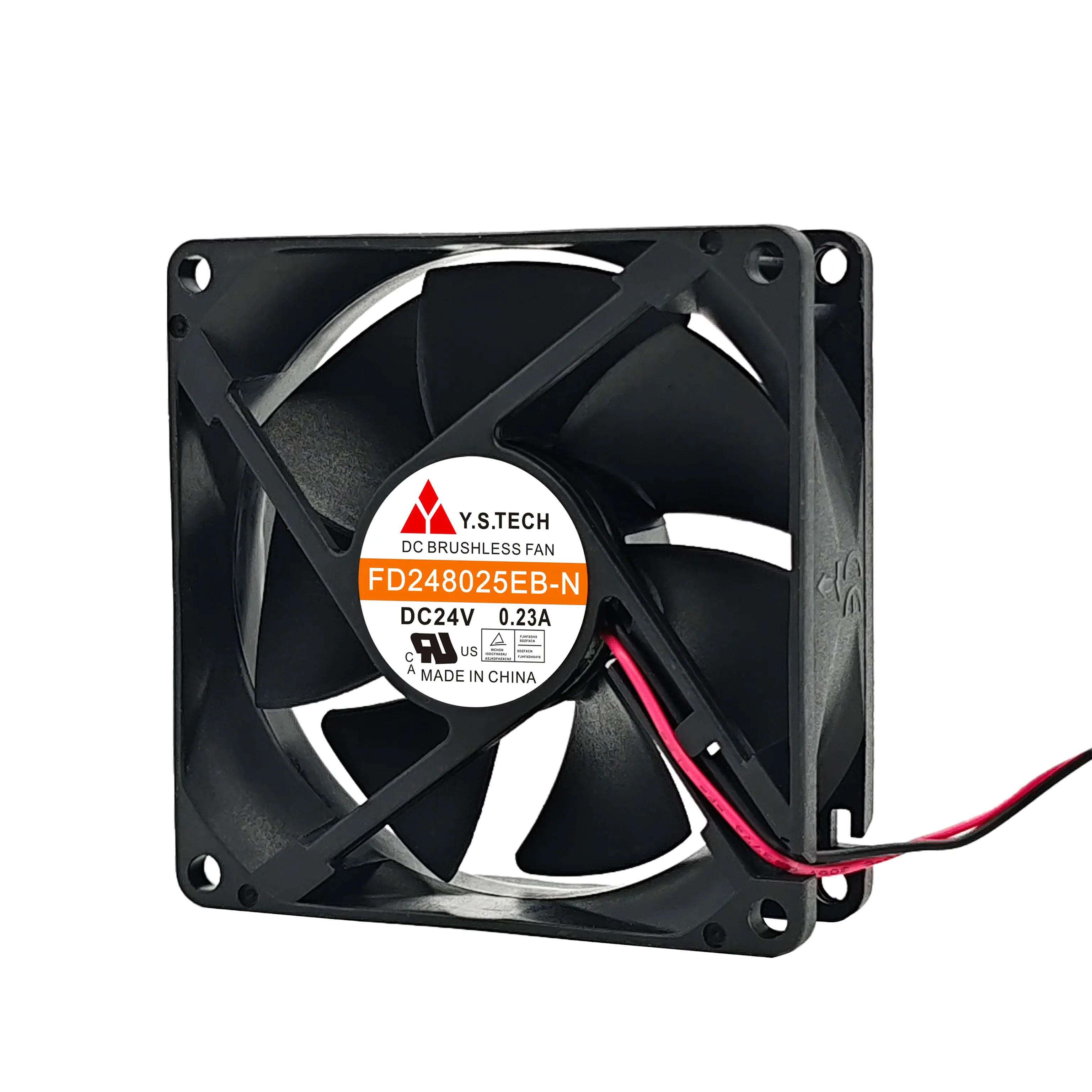 

Y.S TECH D248025EB-N DC 24 В 0,23 А 80x80x25 мм 2-проводной охлаждающий вентилятор