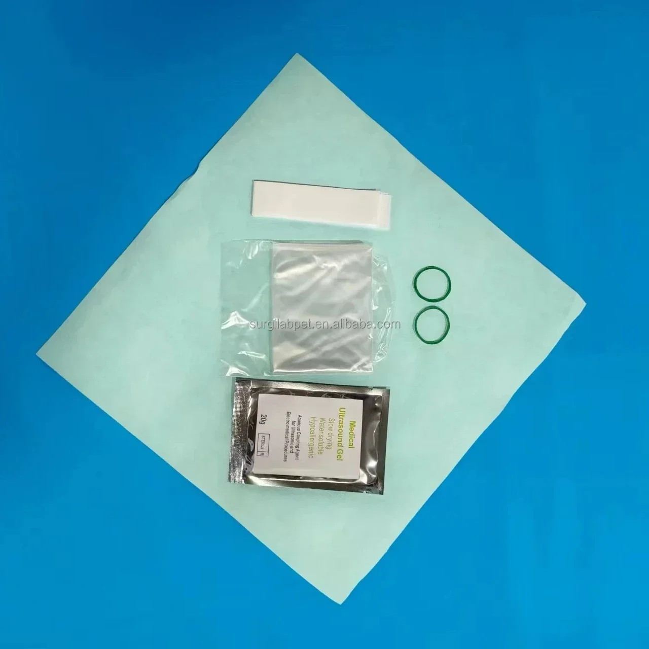 

Wholesale price Disposable Medical Ultrasound Probe Cover with Gel Transducer cover with gel keyboard cover