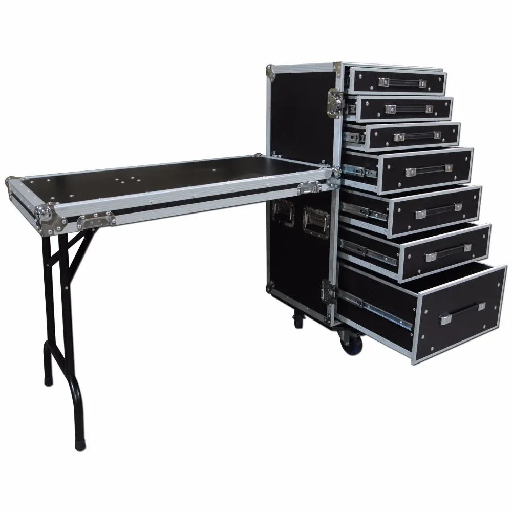 Lucky Production Aluminum seven Drawer Flight Case