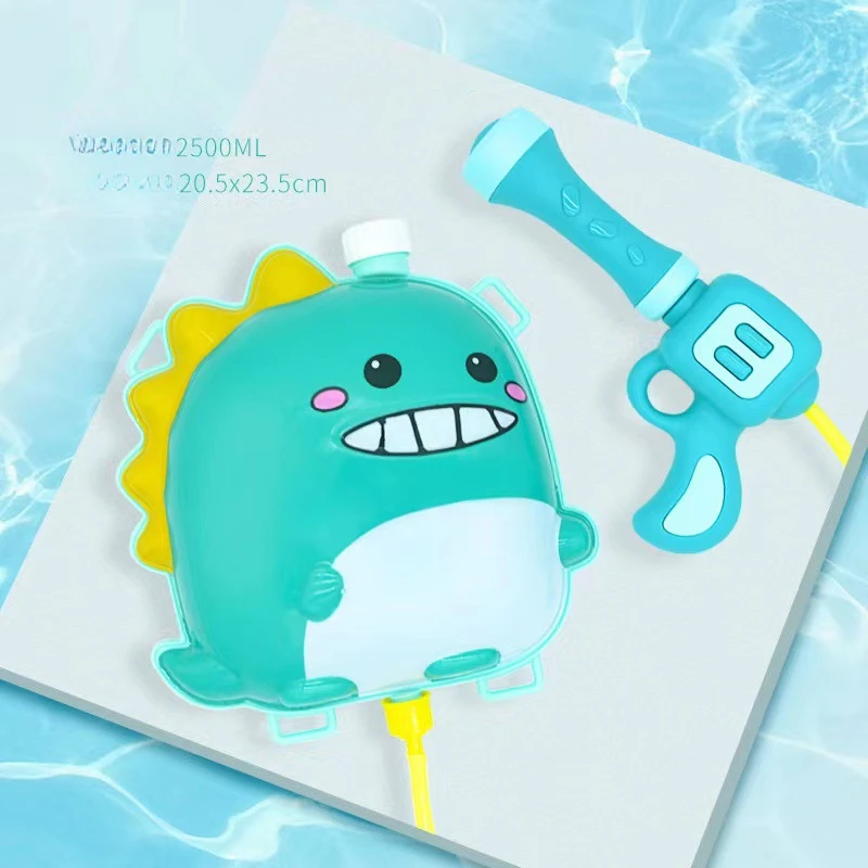 어린이를위한 만화 배낭 물총 수영장 해변 물총 장난감 대화 형 부모-자식 물 놀이 장난감 여름 야외