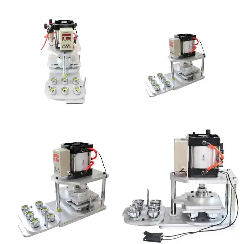 Brand For 44mm PP800 multi die heads Pneumatic Press for Magnet and Pin button semi-automatic pressing