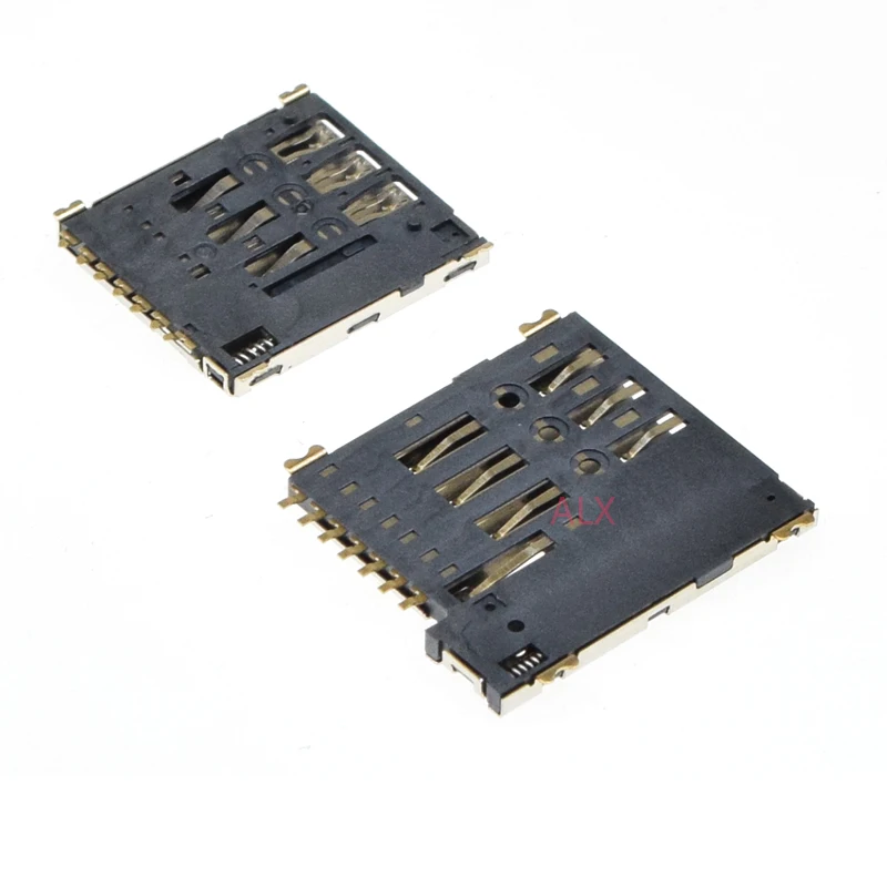 5/10PCS Nano-SIM Card Holder Push Type 7PIN Mini SIM Card Socket Nano Sim Card Connector ROHS Self-Projectile Gold Plating 7P