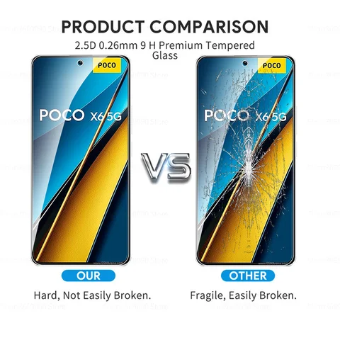 Защитное стекло Tremp Glass для Xiaomi Poco X6 5G X8 Pro, Little Poko X6Pro X7 X6 8 Pro X7Pro, 2 шт., защитная пленка для экрана