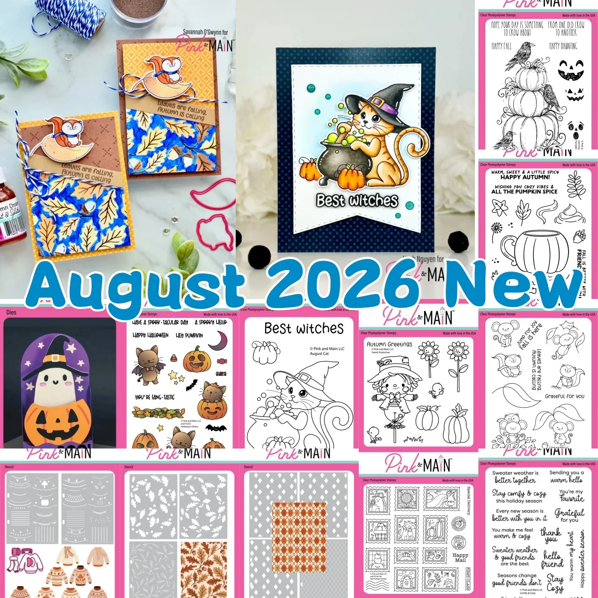 August 2026 New Halloween Autumn Cat Pumpkin Ghost Metal Cutting Dies Clear Stamps Stencil For DIY Decorating Scrapbook Paper