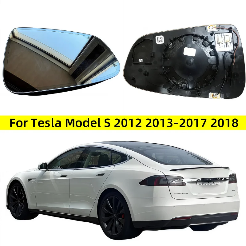 

Car View Mirror Wide Angle Glass Auto Dim Heated 925-1753-001 925-1751-001 For Tesla Model S 2012 2013 2014 2015 2016 2017 2018