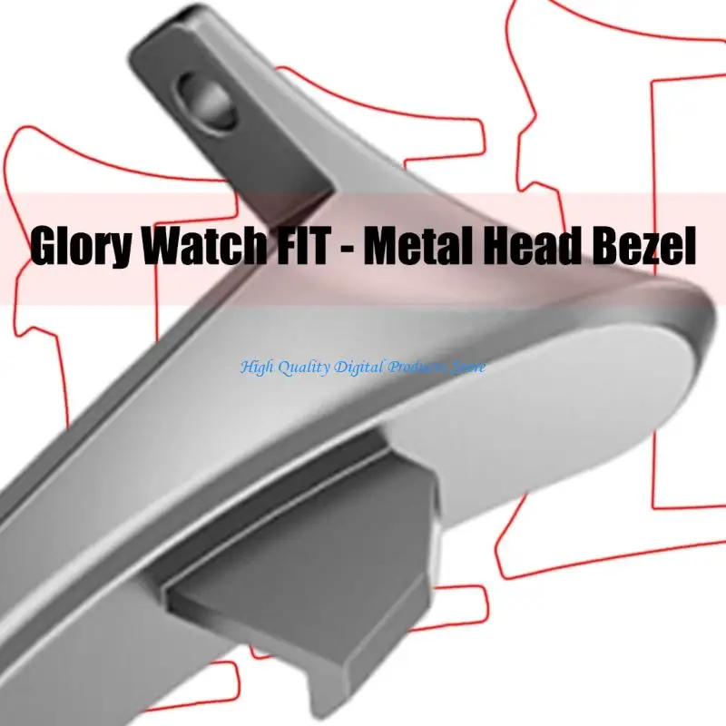 

U2JE 1 Pair Smartwatch Band Adapter for Watch Fit Wristband Metal Connector Replacement Watch Straps Link Attachment