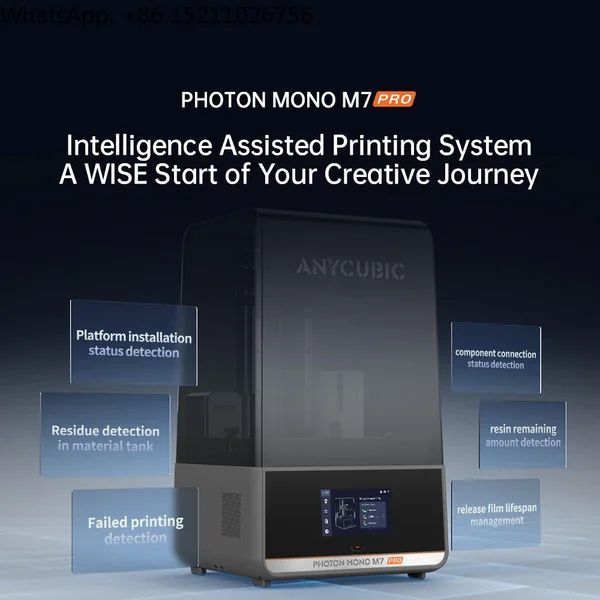 Neu eingetroffen: Anycubic Photon Mono M7 Pro mit automatischer Harznachfüllung, Rückzug