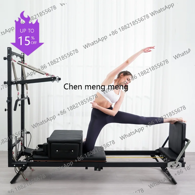 A49 Commercial yoga training equipment foldable home two in one Pilates core bed semi elevated tower