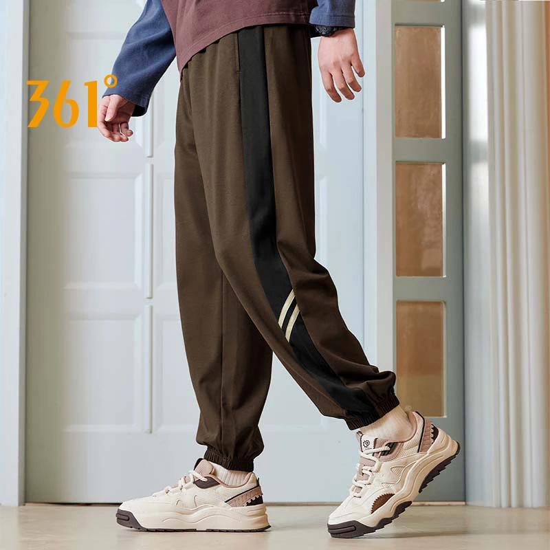 

361 Degrees Men Sport Pants Spring New knitted Loose Wear-resistant High Elastic Leg Tied Breathable Comfortable Male 632516704