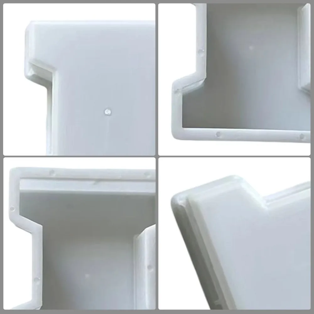 Road Makers I-shaped Plastic Paving Molds DIY Durable Cement Tile Mold White Manual Operation Brick Stone Mold Courtyard Paving