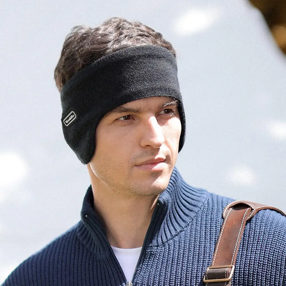 ที่ปิดหูกันหนาวแบบถักนุ่ม อุ่นสบาย สำหรับกิจกรรมกลางแจ้ง ปั่นจักรยาน เล่นสกี วิ่ง  แบบยูนิเซ็กส์