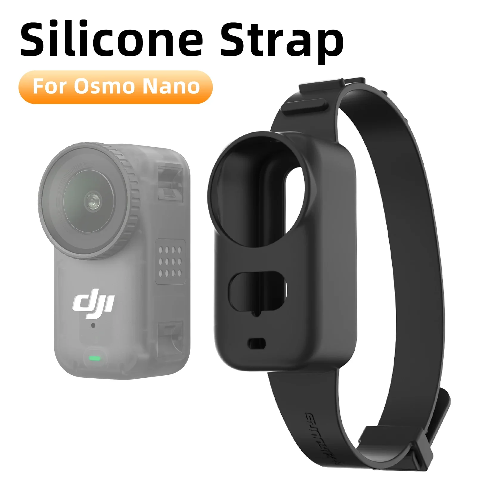 

Silicone Strap Protective Case for DJI Osmo Nano Adjustable Sports Wrist Mount Anti-Scratch Shockproof Camera Cover Accessories