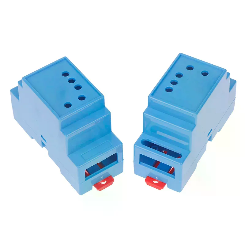 1PC DIN Rail PLC Junction Box Plastic Electronics Box Project Case 4Colors 88x37x59mm 35-Rail Mounting Instrument Housing view 4