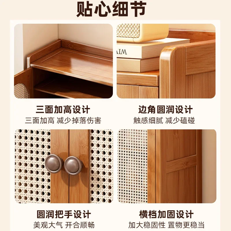 Shoe cabinet shoe rack household door multi-layer dustproof shoe rack storage rack entrance entrance large capacity double door
