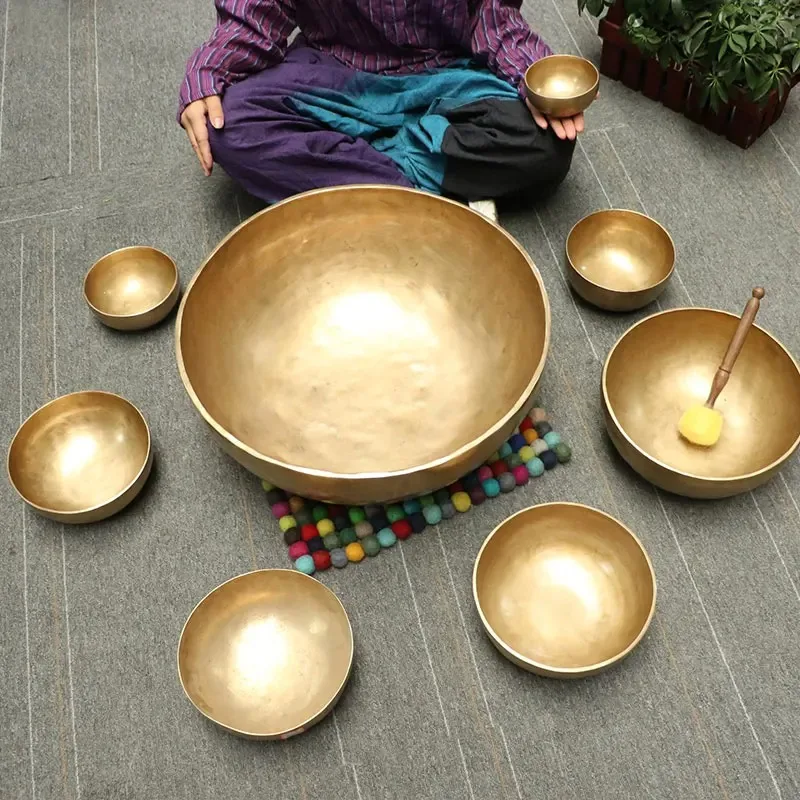 

Nepal Singing Bowl Copper Handmade Chakra Tibetan Bowls Original Yoga Sound Healing Meditation Instruments Forged Sound Therapy