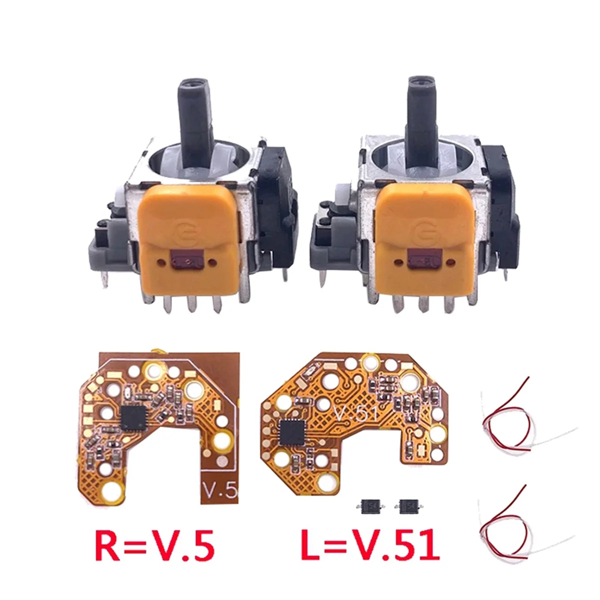 2PCS Hall Joystick+Calibration Board for Xbox One Gamepad Hall Effect & Hall Joystick Center/Outer Ring Calibration DY